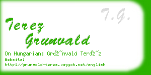 terez grunvald business card